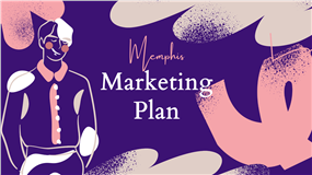 时尚艺术插画风潮流品牌营销策划ppt模板